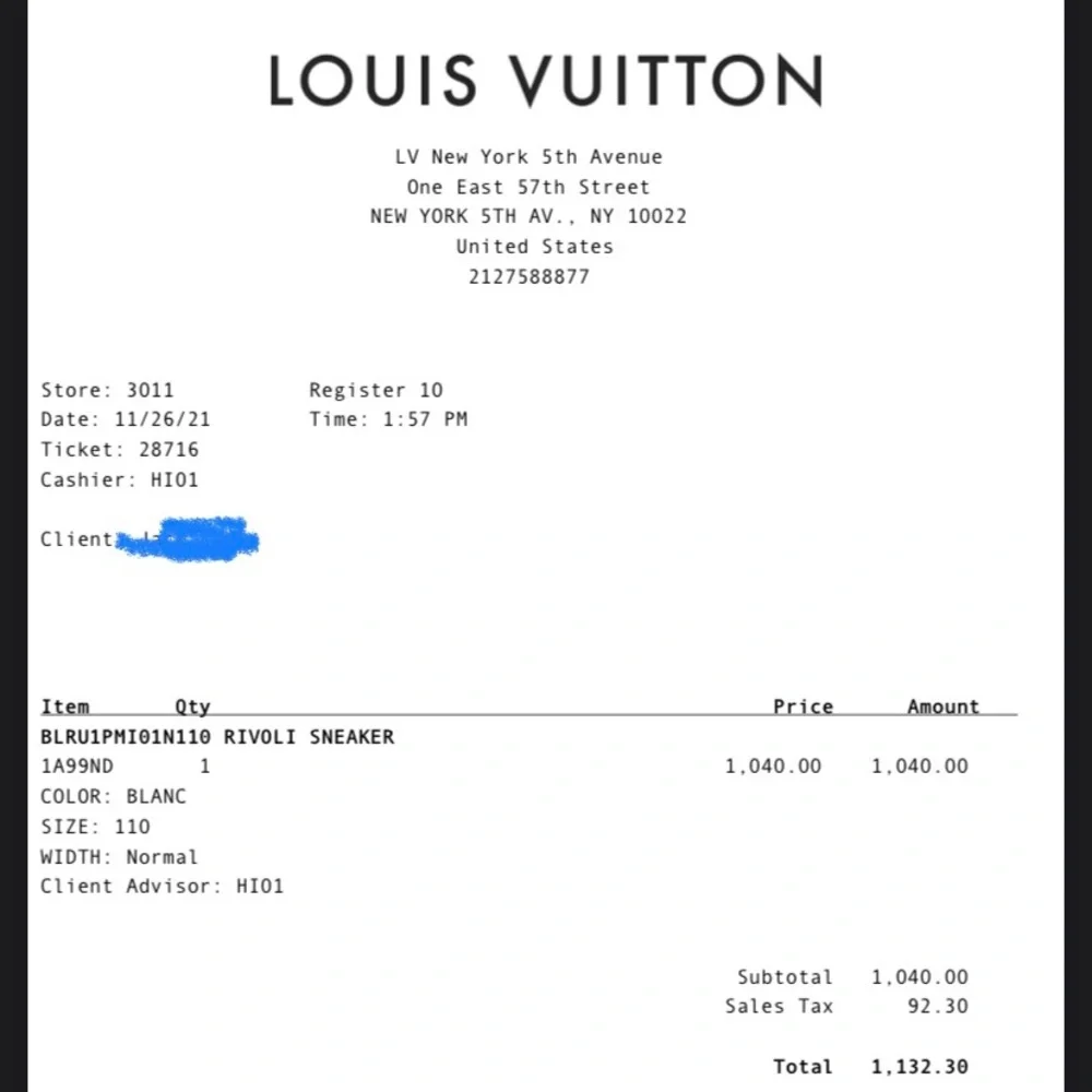 Louis Vuitton x Virgil Abloh White Reflective Rivoli Sneaker - Picture 12 of 12